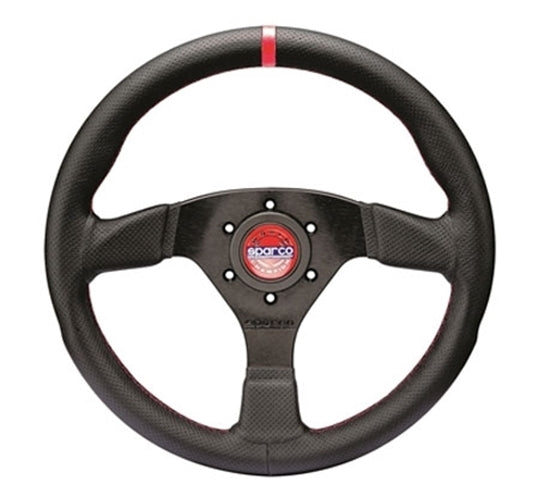 SPARCO STEERING WHEEL R383 CHAMPION BLK/RED