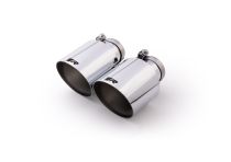 Remus Stainless Steel 115mm Angled Engraved Chrome Tail Pipe Set (Pair)