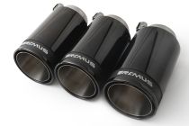 Remus 2018 Honda Civic Type-R FK8 2.0T 98mm Black Chrome Tail Pipe Set (Triple Tip)