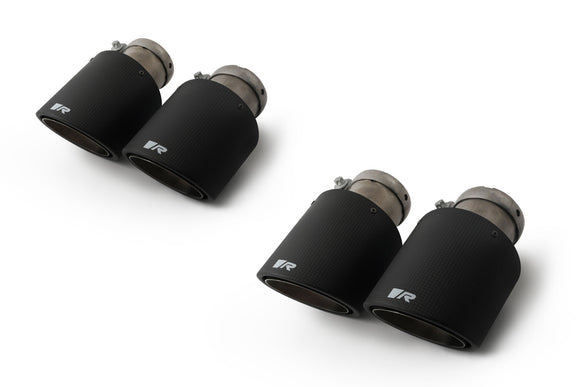 Remus 20-23 Porsche Cayenne E-Hybrid Quad 102mm Angled w/Carbon Insert Tail Pipe Set