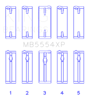 King Toyota 3SGTE (Size STDX) Performance Main Bearing Set - 0