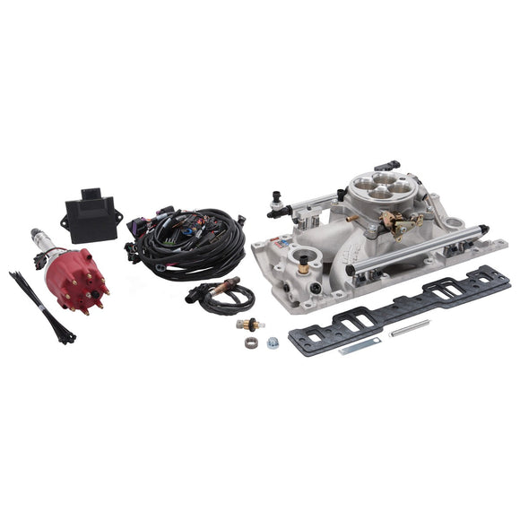 EDELBROCK PRO-FLO 4 EFI KIT FOR SMALL-BLOCK CHEVY WITH VORTEC/E-TEC CYLINDERINDE