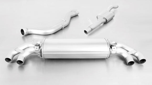 Remus 2015 Audi S1 Quattro Axle Back Exhaust w/Front Section/Chrome Tail Pipe Set