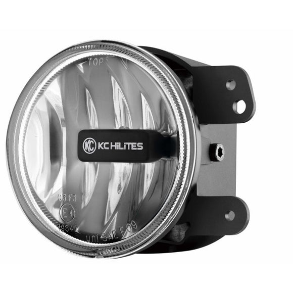 KC HiLiTES 07-09 Jeep JK 4in. Gravity G4 LED Light 10w SAE/ECE Clear Fog Beam (Pair Pack System)