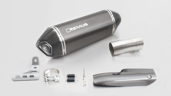 Remus 2017 BMW R 1200 RS (Euro 4) Hexacone Titanium Slip On w/Connection Tube/Heat Shield