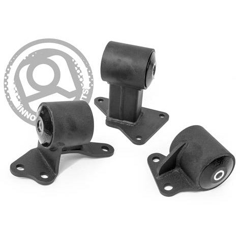 Innovative 94-97 Accord F-Series Black Steel Mounts 85A Bushings (Auto Trans)