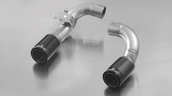 Remus 2012 BMW 3 Series F30/F31 3.0L (N55B30) Axle Back Exhaust w/Frt Section/Blk Chrm Tail Pipe Set