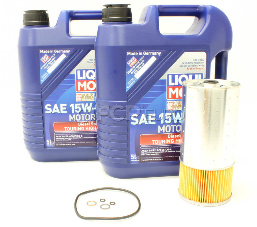Mercedes Diesel Oil Change Kit 15W-40 - Liqui Moly OM1 | Park Auto