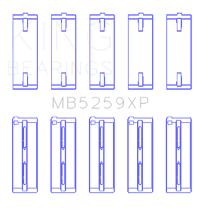 King Acura B18A1/B1/C1/C5 K20A / K24A (Size STD) Performance Main Bearing Set - 0