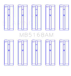 King Acura F22B1/Honda F22A1/F22A6/F22B1/F22B2/F22B6 Main Bearing Set - Size STD - 0