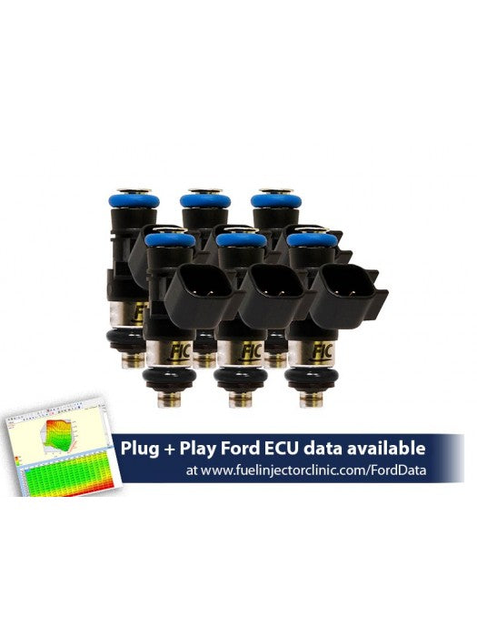 660CC (63LBS/HR AT 43.5 PSI FUEL PRESSURE) FIC FUEL INJECTOR CLINIC INJECTOR SET FOR FORD MUSTANG V6 (2011-2017)