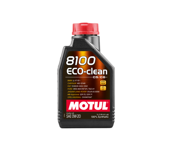 8100 ECO-CLEAN 0W20 Engine Oil (1 Liter) - Motul 108813 | Park