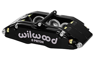 Wilwood Caliper-BNSL6-LH-Black 1.62/1.12/1.12in Pistons 1.10in Disc