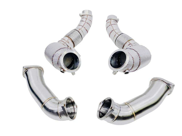 Racing Dynamics Catted Downpipes W/HS - BMW / F9X / M5 / M8 / X5M / X6M | 130.10.63.590