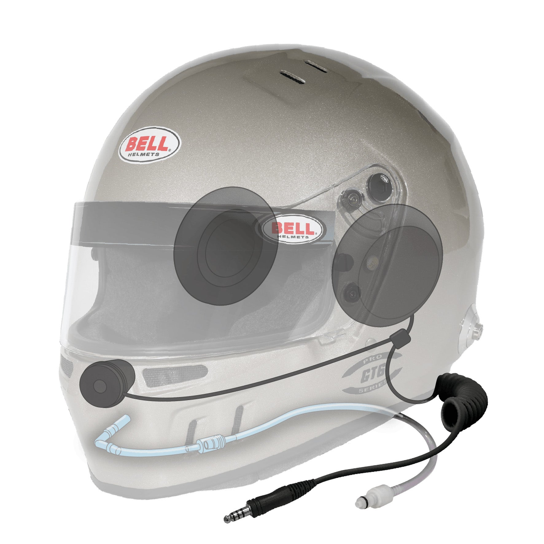 Bell Helmet Gt6 Rd-4C/Ec Titanium S. (Hans) 56(7) Fia8859-2024/Sa2025