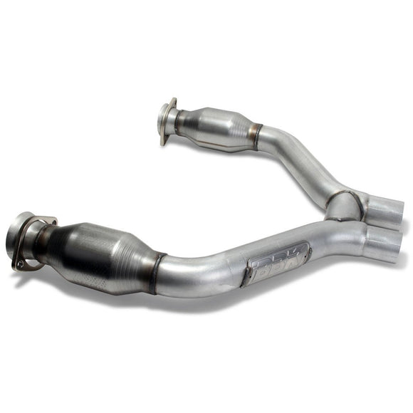 BBK 2015-16 Mustang V6 Short Mid H Pipe With Converters (To Be Used With 1642 Series Headers)