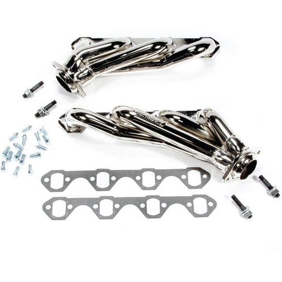 BBK 79-93 Mustang 351 Swap Shorty Unequal Length Exhaust Headers - 1-5/8 Titanium Ceramic