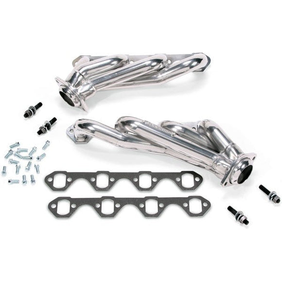 BBK 79-93 Mustang 5.0 Shorty Unequal Length Exhaust Headers - 1-5/8 Silver Ceramic