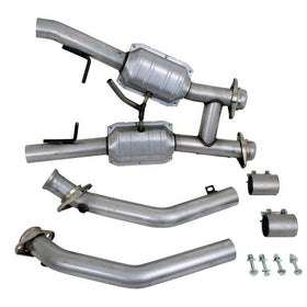 BBK 94-95 Mustang 5.0 High Flow H Pipe With Catalytic Converters - 2-1/2 - 0