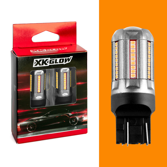 XK Glow 2pc Amber 7443 Auto Bulb
