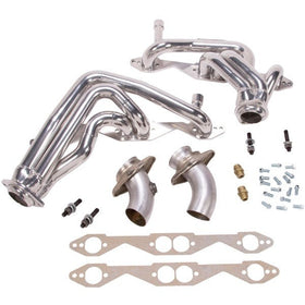 BBK 93-96 Chevrolet Impala SS Shorty Tuned Length Exhaust Headers - 1-5/8 Silver Ceramic