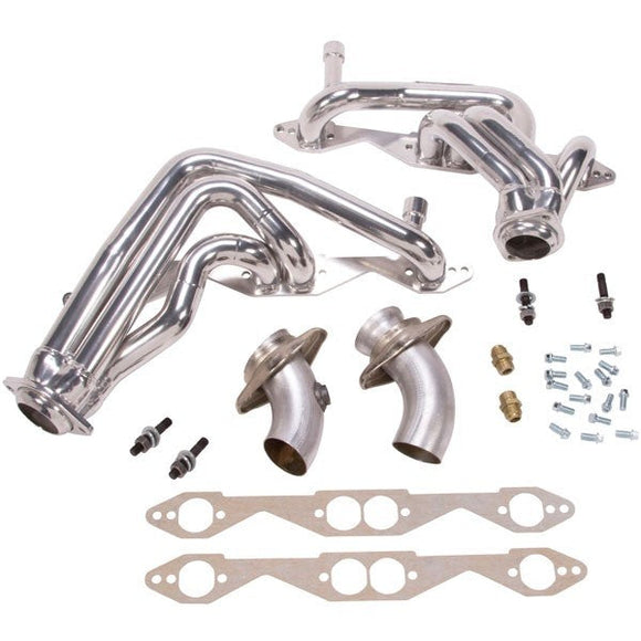 BBK 93-96 Chevrolet Impala SS Shorty Tuned Length Exhaust Headers - 1-5/8 Silver Ceramic
