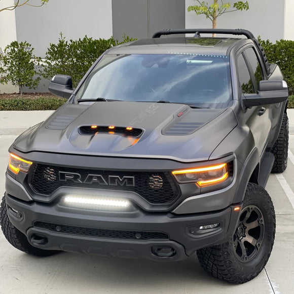 ORACLE Lighting 19-22 RAM Rebel/TRX Front Bumper Flush LED Light Bar System - White SEE WARRANTY