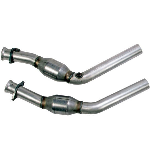 BBK 11-14 Mustang 3.7 V6 High Flow X Pipe With Catalytic Converters - 2-1/2