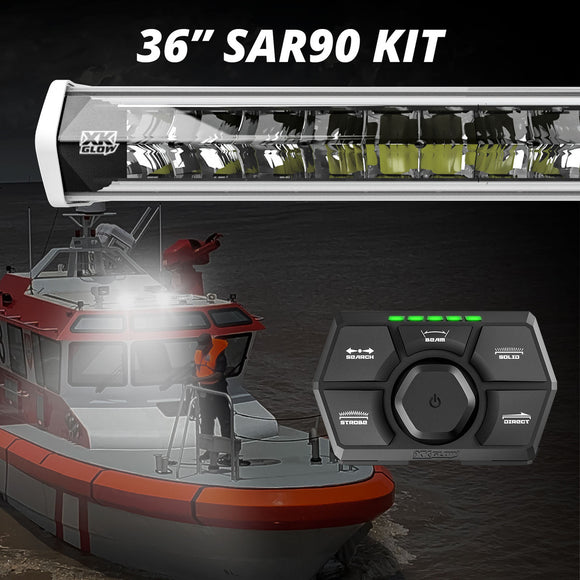 XK Glow SAR90 Light Bar Kit Emergency Search and Rescue Light System White 36In