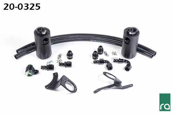 DUAL CATCH CAN KIT, 2015-17 MUSTANG GT