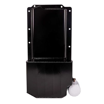 OIL PAN,GM LS, EARLY F-BODY, REAR SUMP, ROAD RACE, SPIN-ON OIL FILTER ADAPTER, DRAIN BACK FITTINGS, BLACK PC