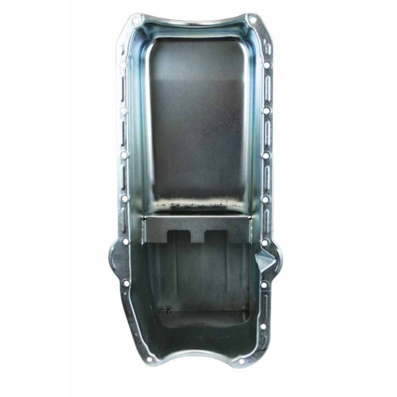 Moroso 80-85 Chevrolet SBC (w/Passenger Side Dipstick) Wet Sump 7qt 9.5in Steel Oil Pan - Black