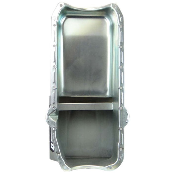 Moroso Pre-80 Chevrolet SBC (w/Driver Side Dipstick) Wet Sump 7qt 8.25in Steel Oil Pan - Black