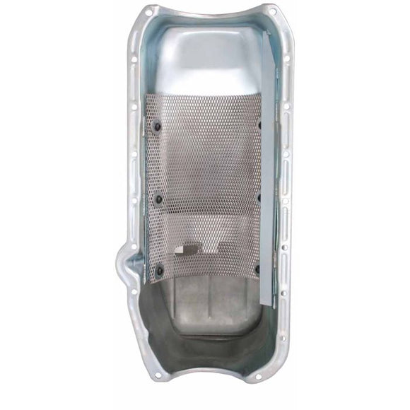 Moroso Pre-80 Chevrolet Small Block (w/Driver Side Dipstick) Wet Sump 7qt 8.25in Steel Oil Pan -Blk