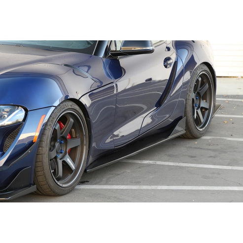 CARBON FIBER Side Rocker Extensions Toyota Supra Toyota Supra 2020-up
