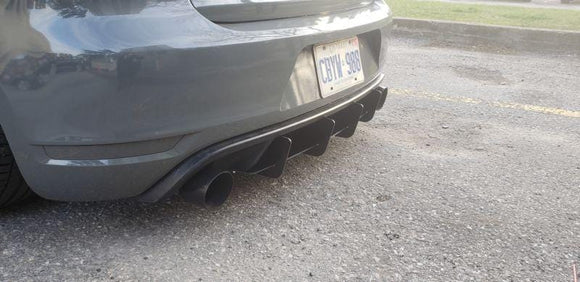 Ventus Autoworks Rear Diffuser W/Rear Corner Spats | Volkswagen Mk6 GTI