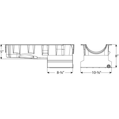 OIL PAN, BBC, GEN V/VI, 8 IN DEEP, GM ZZ632, STEEL