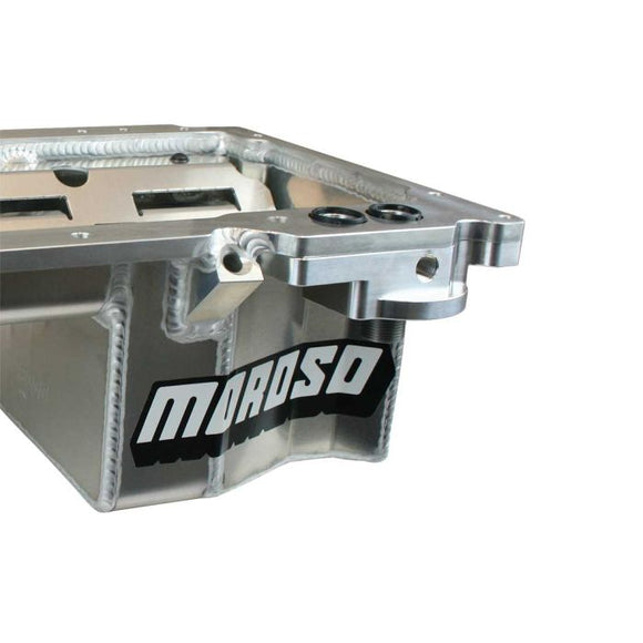 Moroso GM LV1 Rear Sump 6 in Deep Road Race Baffle Oil Pan