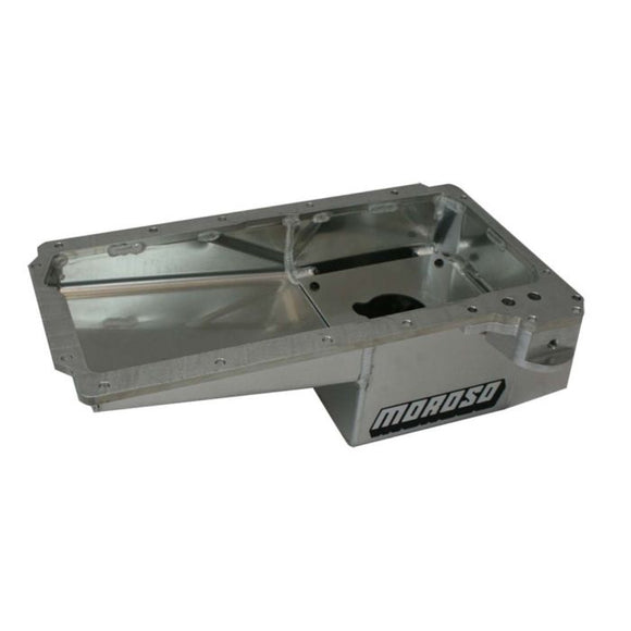 Moroso GM LS/02-15 COPO Camaro (w/Rear Sump) Fabricated Drag Race Baffled 7qt 7.5in Aluminum Oil Pan