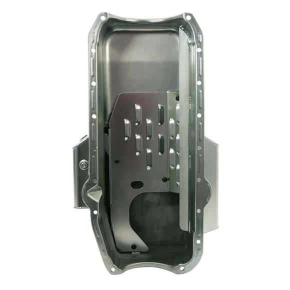 Moroso Pre-80 Chevrolet SBC (w/2 Pc Seal & Low Clearance) Wet Sump 7qt 7in Steel Oil Pan - Black