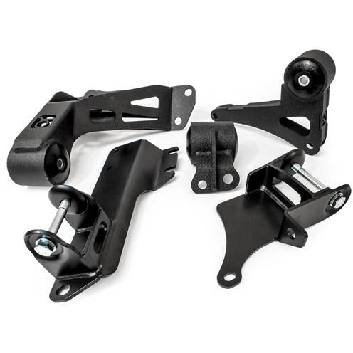 Innovative 90-93 Integra K-Series Black Steel Mounts 85A Bushings (Not K24 Trans)