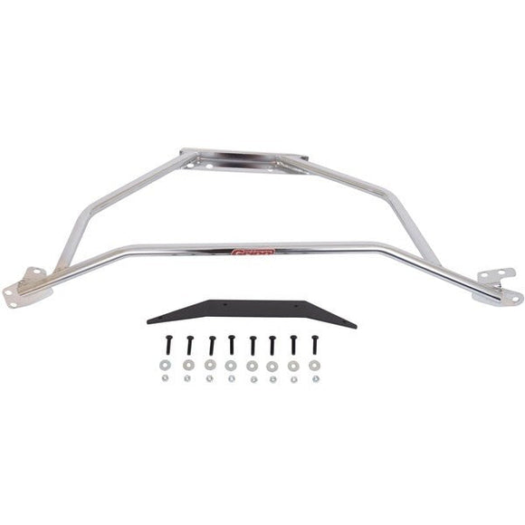 BBK 94-04 Mustang V6 GT Tubular Strut Tower Brace - Polished Chrome Finish
