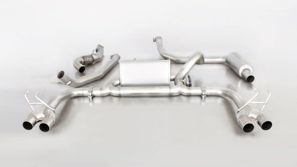 Remus 2015 Honda Civic Type-R Type Fk2 2.0T Axle Back Exhaust w/Front Section/Chrome Tail Pipe Set