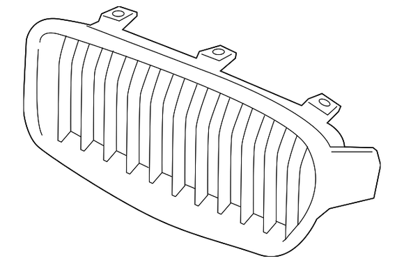 BMW Grille Front Right (Modern) - Genuine BMW 51137263480