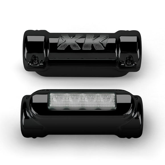 XK Glow Chrome - Motorcycle Highway Bar Switchback Driving Lights DRL Turnsignal