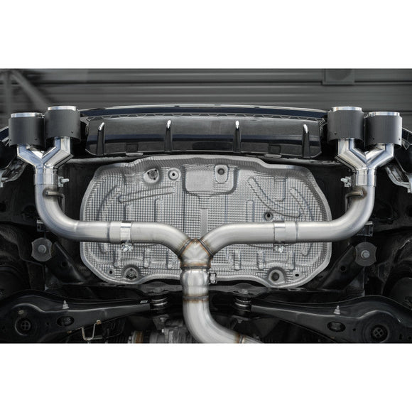 MBRP PRO Series VW Mk7 R 3" Cat Back Quad Rear Exhaust With CF Tips