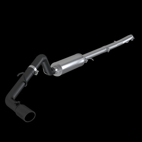 MBRP 2019 Ford Ranger Ecoboost 2.3L 4in OD Tip Single Side Exit 3in Black Coated Cat Back