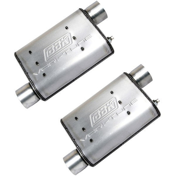 BBK 86-04 Mustang Cat Back Kit Varitune Mufflers Stainless Steel Tips
