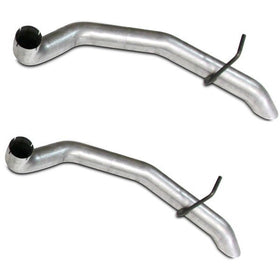 BBK 87-93 Mustang GT Cat Back Kit Varitune Mufflers - Aluminized turn downs - 0
