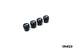 BMW M Logo Valve Stem Cap Set - Black